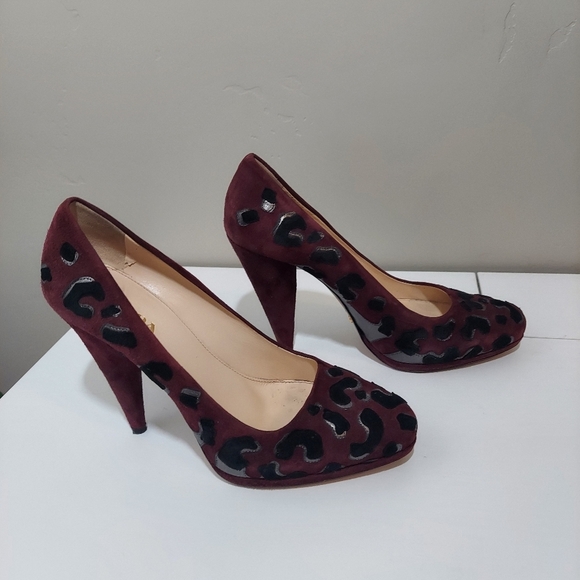 Prada Leopard Print Heels Pumps Size 38.5 - Picture 5 of 13